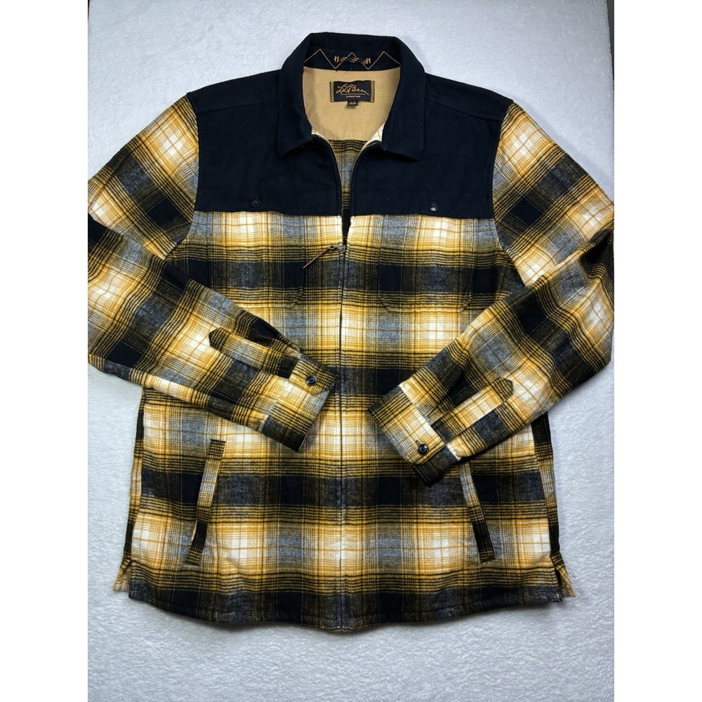 L.L.Bean Jacket Size Large Tall Signature 1965 Chamois Cloth Stag Jacket Plaid